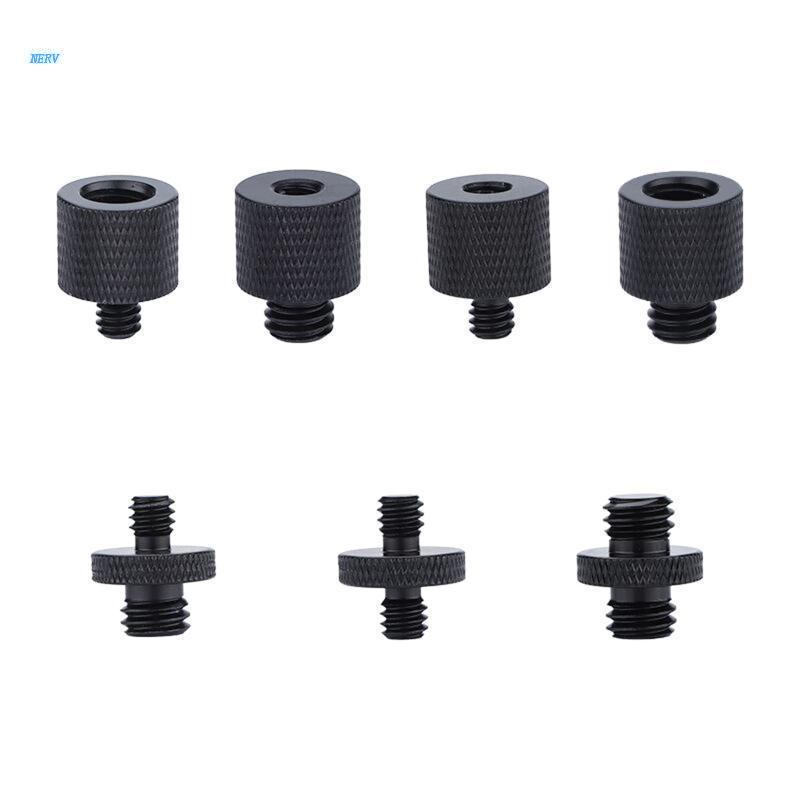 NERV 7 Types Camera Tripod Thread Adapter Screw 3/8" Female to 1/4" Male 1/4 to 3/8