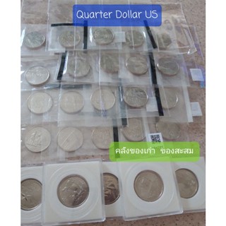 เหรียญ เงินตรา ต่างประเทศ เงิน Us  quarter dollar