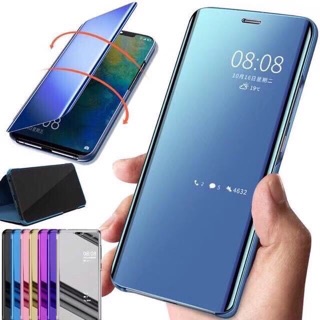 เคส oppo :OPPO Reno8 A95 A16 A54 A94 Reno5 A15 Reno4Z A53 A12 Reno4 A92 A31 A91 A5s F9 A7 F11pro A3s A1K ฝาพับเงา