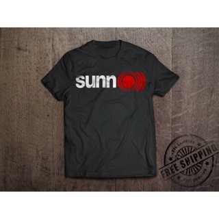 เสื้อยืดผ้าฝ้ายพรีเมี่ยม เสื้อยืด ผ้าฝ้าย ใส่สบาย ลายวงเมทัล Sunn Band PMldcl40IElmhh48