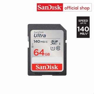 แหล่งขายและราคาSanDisk Ultra SD Card 64GB Class 10 Speed 140MB/s (SDSDUNB-064G-GN6IN, SD Card)อาจถูกใจคุณ