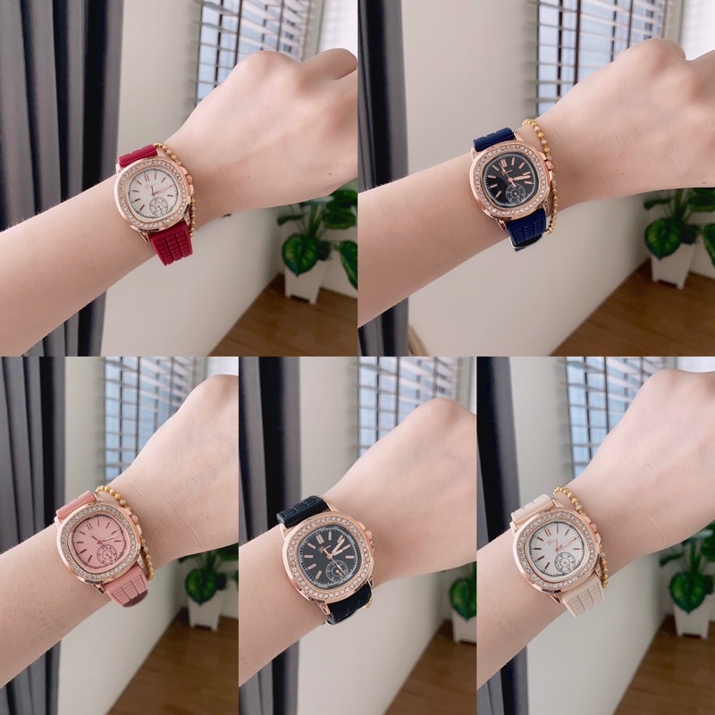 genevaมาใหม่ นาฬิกาข้อมือ แบรนด์แท้ 100% ตั้งเวลาไปให้ แถมฟรีถุงใส่นาฬิกา เก็บเงินปลายทาง จัดส่งจากไทย