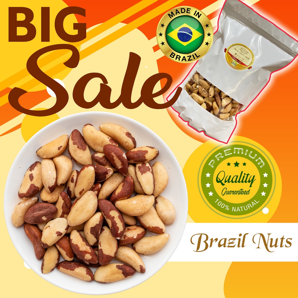😍 บราซิลนัท อบธรรมชาติ (Brazil Nuts Roasted) Pure & Chemical-Free 💝 ถั่ว คีโต Kito วีแกน Vegan