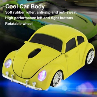 ใหม่ล่าสุด เมาส์ออปติคอลเล่นเกมไร้สาย 1000dpi 2.4G USB vw-beetle 3D สําหรับคอมพิวเตอร์ โน้ตบุ๊ก แล็ปท็อป