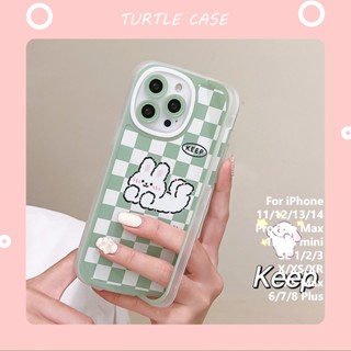 [พร้อมส่ง] เคสซิลิโคนใส ลายตารางหมากรุก สําหรับ Apple iPhone 14 13 12 11 promax XS XR xsmax se2020 6 7 8plus Mini