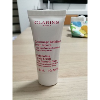 CLARINS EXFOLIATING BODY SCRUB FOR SMOOTH SKIN  ขนาด​ 30ml ของแท้​ ป้ายสคบ.ไทย