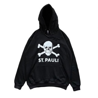 เสื้อกันหนาว มีฮู้ด ลายโลโก้ ST.PAULI TOTENKOPF