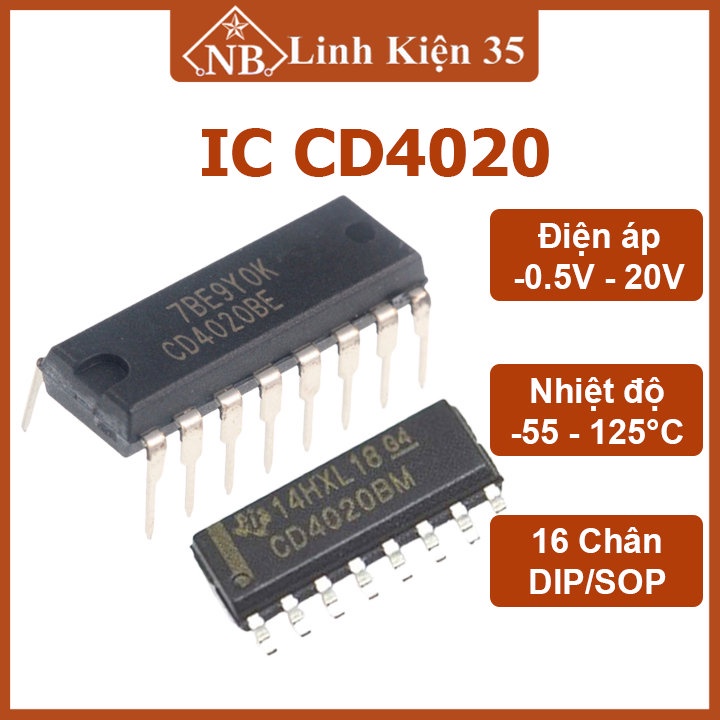 Function IC CD4020 พิน 16P