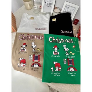 เสื้อคริสมาสต์🎄Christmas สกรีนหน้า-หลัง🎅🏻