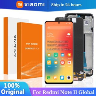 6.43&amp;#39;&amp;#39ของแท้ หน้าจอสัมผัส LCD สําหรับ Xiaomi Redmi Note 11 (Global) Redmi Note11 2201117Tg, 2201117Ti