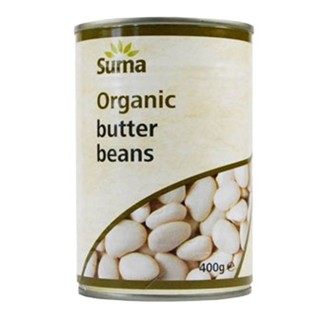 Organic Butter Beans Suma 400 G