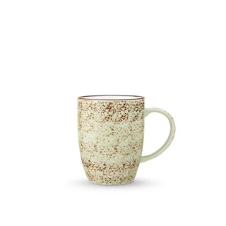 เซตแก้วพร้อมจานรอง Set Mug and Saucer  (Splat เขียวอ่อน) ทำจากวัสดุ Fine Porcelain คุณภาพสูง แบรนด์ Wilmax England