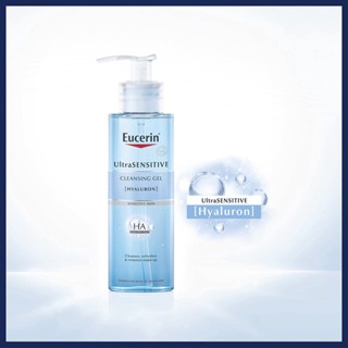 Eucerin UltraSENSITIVE [HYALURON] CLEANSING GEL 200 ML (แท้ 100%)