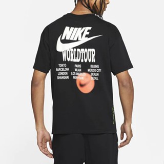 เสื้อยืดโอเวอร์ไซส์ ผู้ชาย Nike Mens World Tour 2  T-Shirt [ลิขสิทธิ์แท้ NIKE ป้ายไทย][รหัส : DR1210-010 / DR1210-100 ]