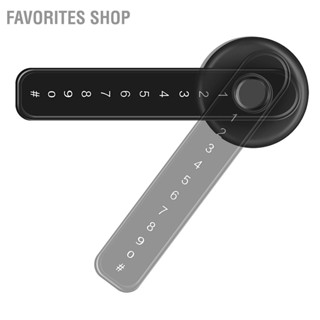 Favorites Shop Door Smart Fingerprint Lock Metal Key Password Multi Functional Intelligent for Office Bedroom Black