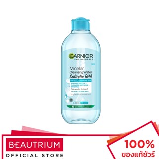 GARNIER Skin Naturals Micellar Cleansing Water Salicylic BHA เช็ดเครื่องสำอาง 400ml