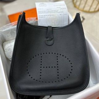 HERMES EVELYN TOGO 29CM NOIR PHW เเบบเทียบเเท้มาก