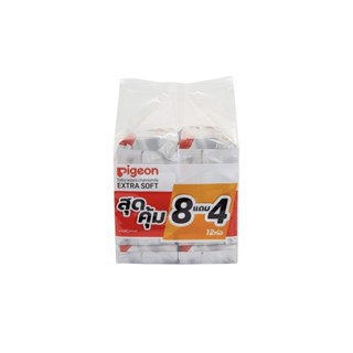 Pigeon พีเจ้น baby wipes ทิชชู่เปียก เบบี้ไวฟ์ ผ้าเปียกเด็ก 60ชิ้น 12ห่อ