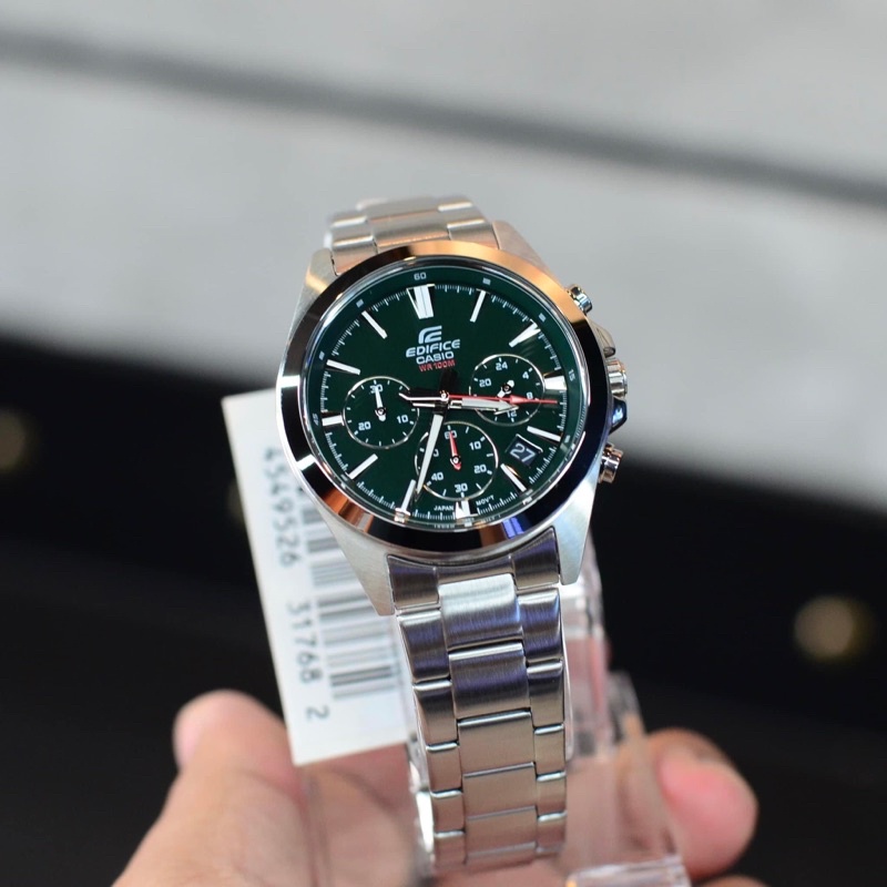 [ผ่อนเดือนละ 309]🎁CASIO EDIFICE EFV-630D-3A ของแท้ 100% พร้อมส่ง ประกัน 1 ปี