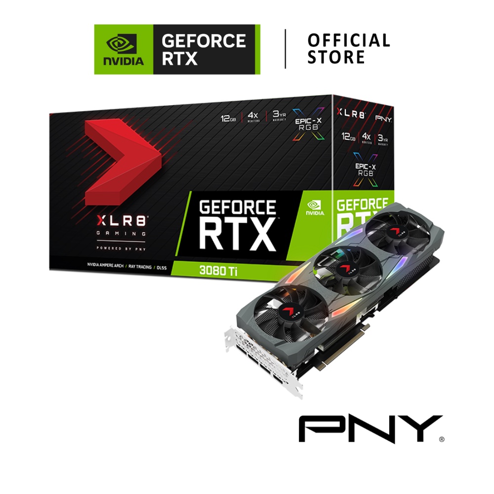 PNY NVIDIA® GeForce RTX™ 3080 Ti Gaming UPRISING EPIC-X RGB 12GB การ์ดจอ