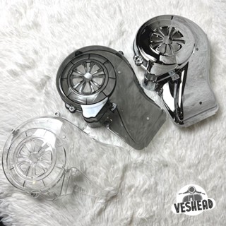 ฝาครอบพัดลม Vespa โครเมียม/ใส/สโม๊ค ใส่กับ นิว เวสป้า i-Get ได้ทุกรุ่น (Sprint / Primavera / LX / S / GTS) ฝาครอบใบพัด