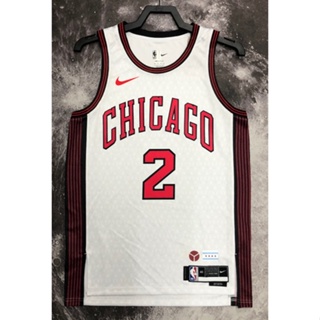 hot pressed 2023 nba Chicago Bulls No.2 Ball white basketball jersey