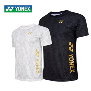 Yonex ใหม่ เสื้อแจ็กเก็ตแบดมินตัน แขนสั้น ระบายอากาศ แห้งเร็ว สําหรับผู้ชาย และผู้หญิง 22038