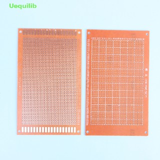 Uequilib แผ่นบอร์ดทองแดง PCB ด้านเดียว สีเหลือง Diy 2 ชิ้น