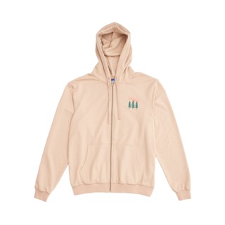 The Neverending Vacation Zip Hoodie - สีเบจ