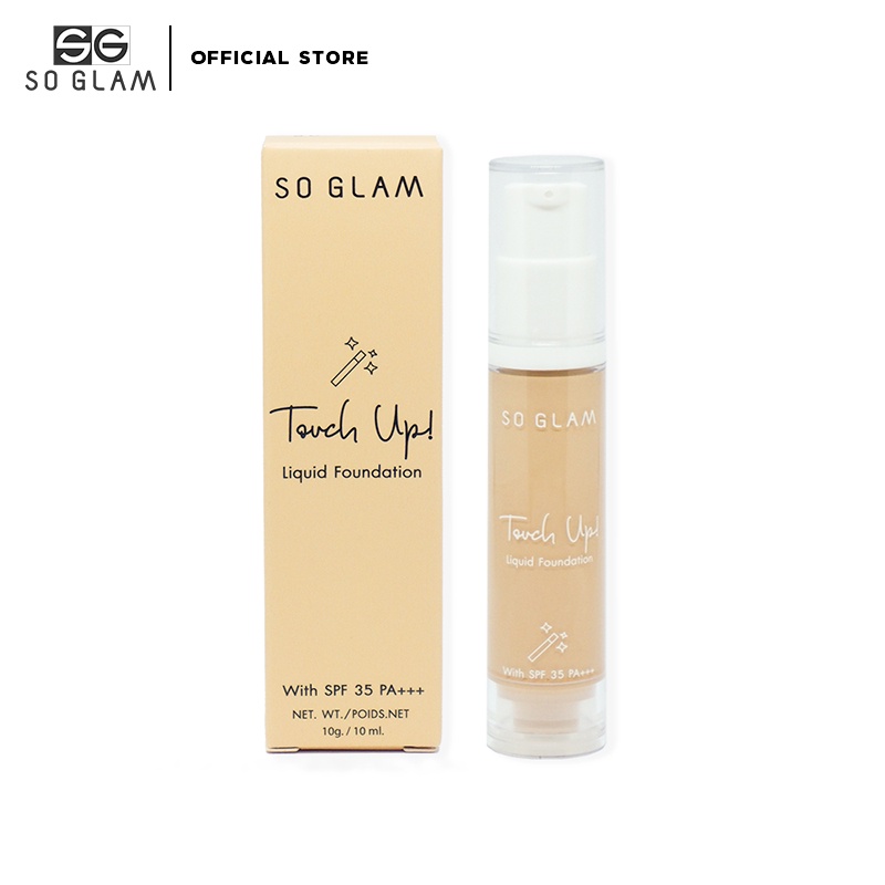 So Glam Touch Up Liquid Foundation 01 Light Ivory โซ แกลม รองพื้น ทัช อัพ ฟาวน์เดชั่น 01