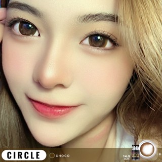 ร้านเลนส์สวยคอนแทคWink Wow รุ่นCIRCLE  /สีChoco มีค่าสายตา นำเข้าจากเกาหลี มี อย.ไทยของแท้100%(แฟชั่นสุดHit ขายดี)