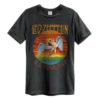 Qiuy5 {พร้อมส่ง เสื้อยืดผ้าฝ้าย 100% พิมพ์ลาย Led Zeppelin Us Tour 1975 พลัสไซซ์ พลัสไซซ์ สําหรับผู้ชาย XS-6XL