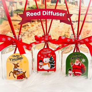 PerPim Reed Diffuser - ก้านไม้หอม สไตล์ Christmas 3 สี เป็นพร็อพแต่งบ้านได้ หอมฟุ้งทั่วห้อง ขนาด 80 ml.