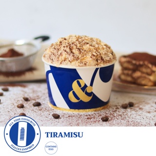 Tiramisu ( เจลาโต้ ทีรามิสุ ขนาด 4/8/16 oz.) ส่งทั่วประเทศ - Ampersand Gelato