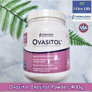 ผลิตภัณฑ์เสริมอาหารผง Ovasitol Inositol Powder 400g - Theralogix แบบกระปุก 90 วัน