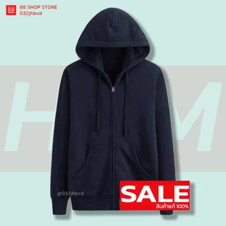 เสื้อกันหนาวมีฮู้ด hoodie เสื้อฮู้ด แฮชเอ็ม สินค้าพร้อมจัดส่ง