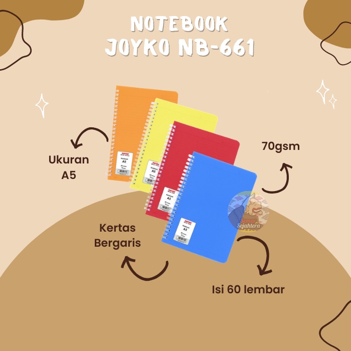 [PCS] SPIRAL NOTEBOOK / JOYKO A5 NOTEBOOK NB-661 / NB-680