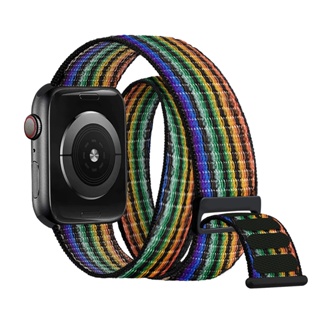 สายนาฬิกาข้อมือไนล่อน สําหรับ Apple Watch Band 44 มม. 45 มม. 49 มม. 40 มม. 41 มม. 42 มม. 38 มม. iWatch Series 7 8 3 4 5 6 Se Ultra