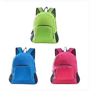 portable foldable backpack กระเป้สะพายหลังพัเก็บได้