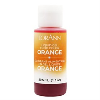 สีเจลสำหรับเบเกอรี่ LORANN สีส้ม Orange Gel Coloring 1oz. (06-7571-03)