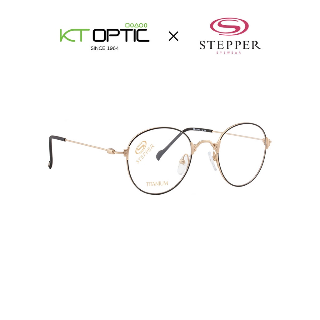 **โปรโมชั่นพิเศษ** Stepper แว่นตาทรงกลม รุ่น SI-60147 (แถมฟรี! คูปองส่วนลดเลนส์เปลี่ยนสีเทาออโต้)