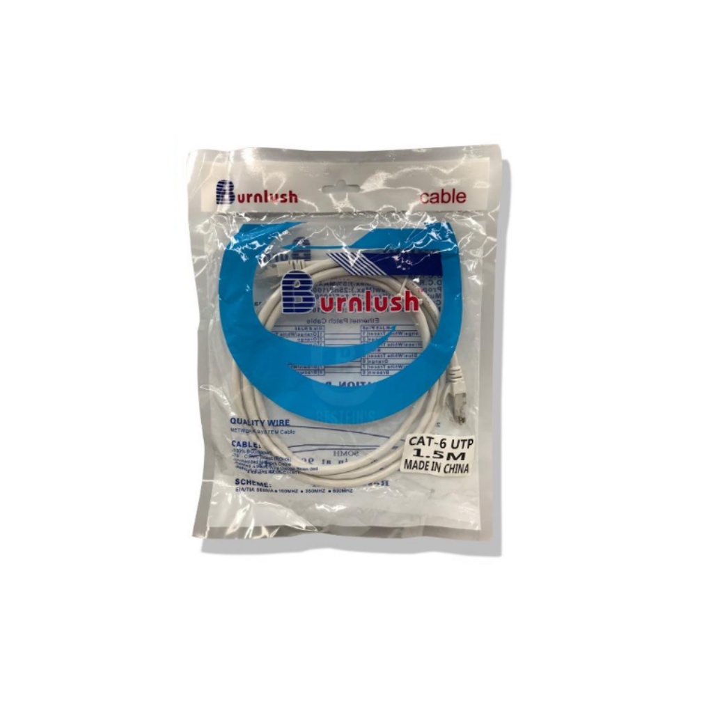 LAN ETHERNET CABLE CAT6 สายแลน 1000mbps ความยาว 1/1.5/2/3/5 เมตร ประกัน 1 ปี