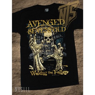 🌟​พร้อมส่ง​🌟 Avenged Seven Fold ROCK เสื้อยืด เสื้อวง เสื้อดำ สกรีนลายอย่างดี ผ้าหนานุ่ม ไม่หดไม่ย้วย  T SHIRT S M _22