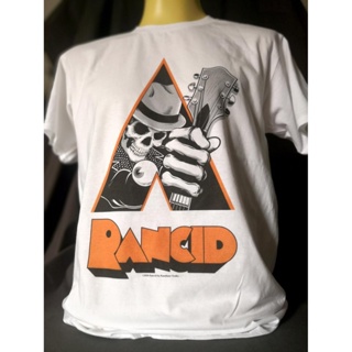 เสื้อยืดเสื้อวงนำเข้า Rancid X Clockwork Orange Punk Rock Retro Style Vintage T-shirt_32