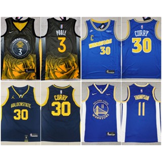 เสื้อบาสเกตบอล NBA Jersey Golden State Warriors - Curry, Klay Thompson, Jordan Poole เหมาะเล่นกีฬา บาส, ฟิตเนส, แฟชั่น