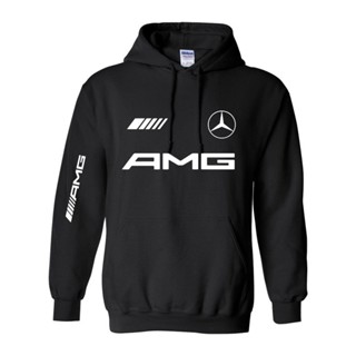 Jsyc เสื้อกันหนาว มีฮู้ด ลาย Mercedes Amg Mclaren สไตล์เกาหลี เข้าได้กับทุกชุด ส่งฟรี ปลอดภัย แฟชั่น สําหรับผู้ชาย ของขวัญวันขอบคุณพระเจ้า GS