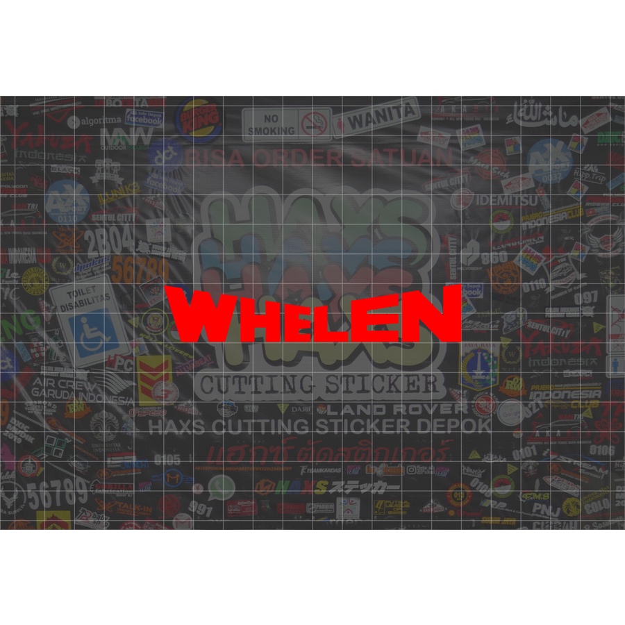 สติ๊กเกอร์ตัดโลโก้ Whelen ขนาด 10 ซม. สําหรับรถจักรยานยนต์