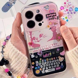 Button y2k case from nineopen เคสพิมพ์ลายผุ่มสำตล์y2kข้างหลังใสสามารถเปลี่ยนรูปได้