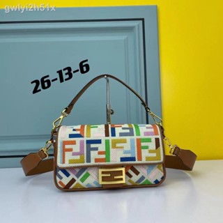☍❁◆❀✚○(With Gift Box) F Leather Shoulder Bag Women s Fashion Messenger Large Luxury Brand 100%