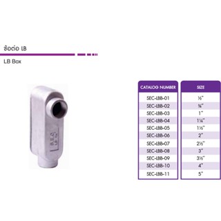 "S.E.C" คอนดูท เอ๊าท์เลทบ๊อกซ์ พร้อมฝา (Conduit Outlet Boxes )